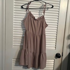 SHEIN Adjustable shoulder tie dress